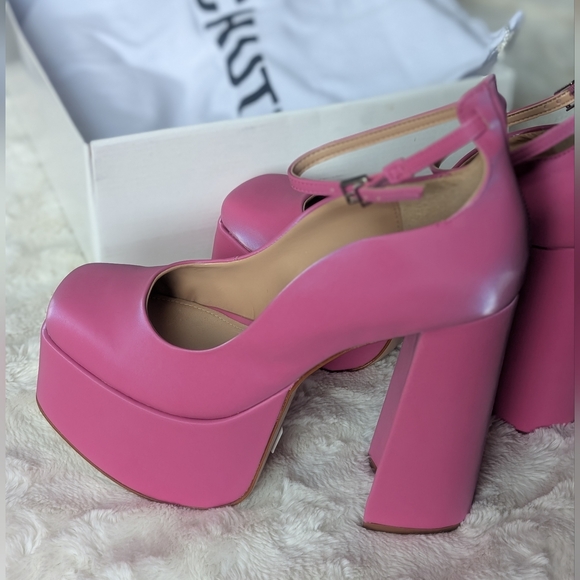 NIB Shutz Darlene Ankle Strap Pump in Pink Size 10 - Picture 10 of 12